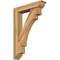 Ekena Millwork Merced Traditional Rough Sawn Bracket w/ Offset Brace, Western Red Cedar, 6"W x 28"D x 40"H BKT0604X28X40MRC01RWR - alternate 1